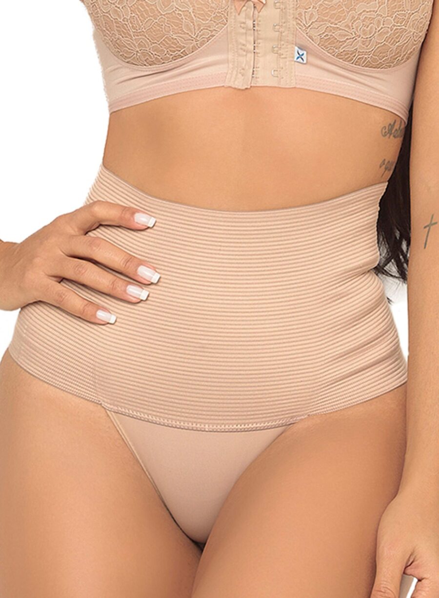 CALCINHA MODELADORA COMPRESSIVA CINTURA BAIXA SEM RENDA - Imagem 2